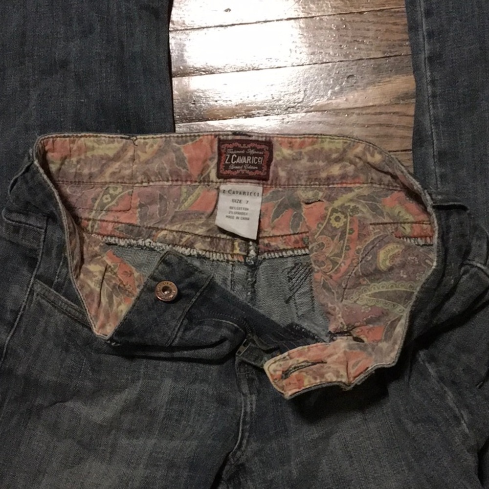 Vintage Z. Cavaricci Stone Wash Denim Y2K Women's Jeans Size 7 - Picture 6 of 11